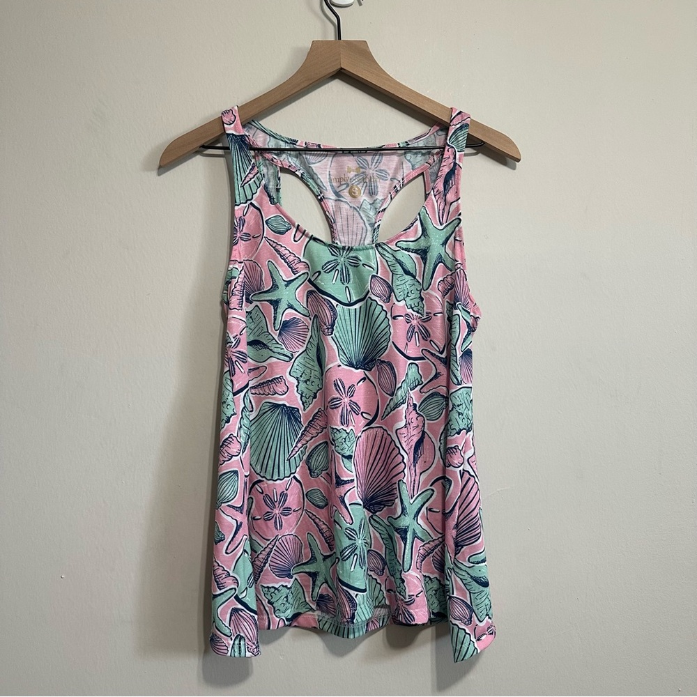 Simply Southern Starfish Shell Tank Top Women’s Size Small NWOT Summer Beach